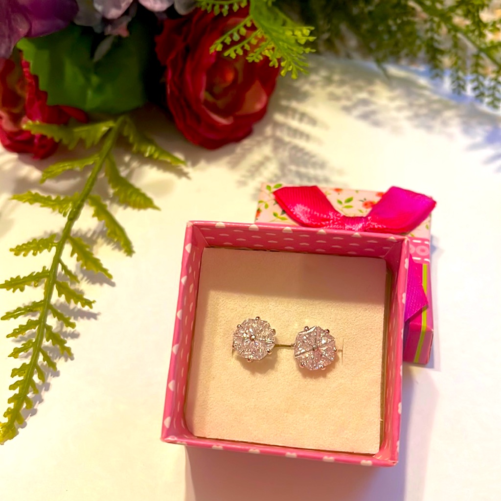 Womens Fashion Earrings Stainless Steel Color Silver